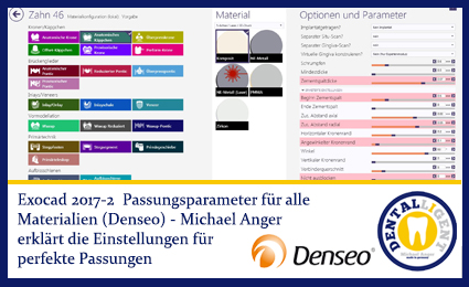 Product image 1 of the product “2017-NEW EXOCAD TUTORIAL DENSEO 2017-2 -  Passungsparameter für alle Materialien ”