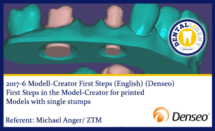 Product image 1 of the product “2017-ENGLISH - NEW EXOCAD TUTORIAL DENSEO 2017-6 Modell-Creator First Steps (Denseo) ”